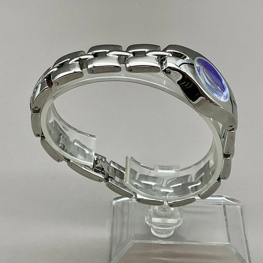 Armitron Watch Women's 75/2453T Silver Tone Iridescent Dial 22mm NEW BATTERY